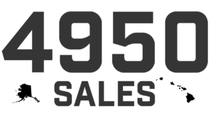 4950-Sales-logo-dark - Beckett Corporation Bold 4950 digits above a black bar with the word SALES in white letters.